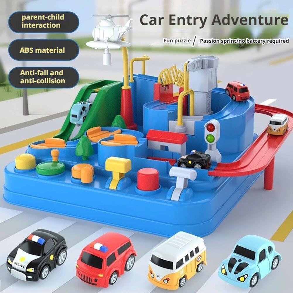 Kids Home Education - Racing Rail Car Model Train Track