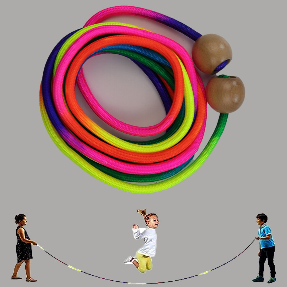 Kids Education Group - Kids Long Rainbow Jump Rope (5M)