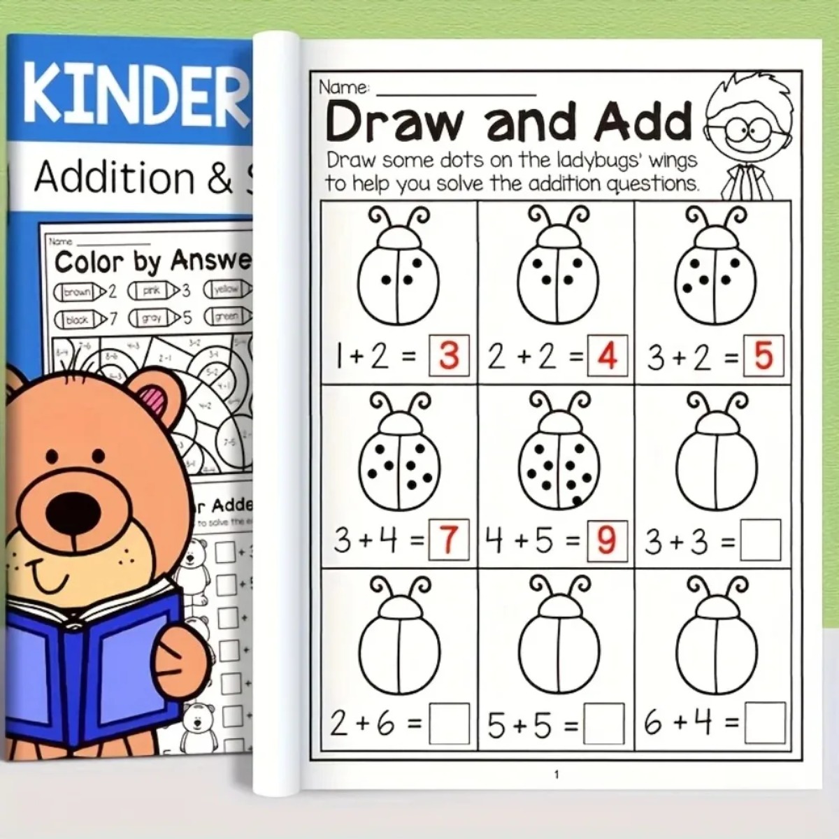 Math Practice Book Addition Su - огляд і ціна Kids Education Worksheet