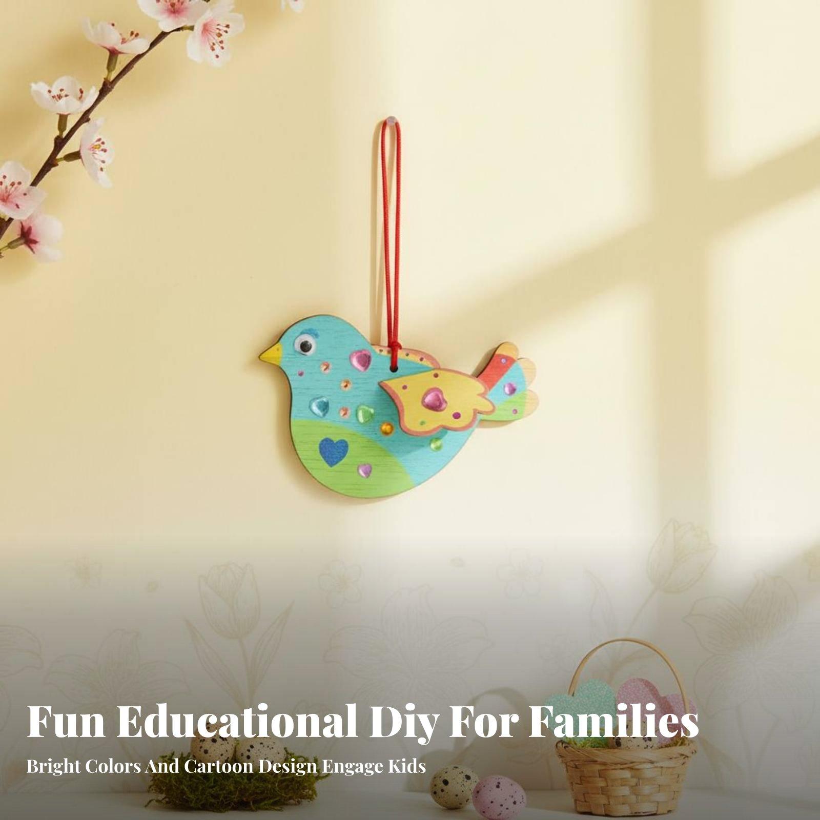 DIY Wooden Bird Ornament Craft - огляд і ціна Kids Education Kit