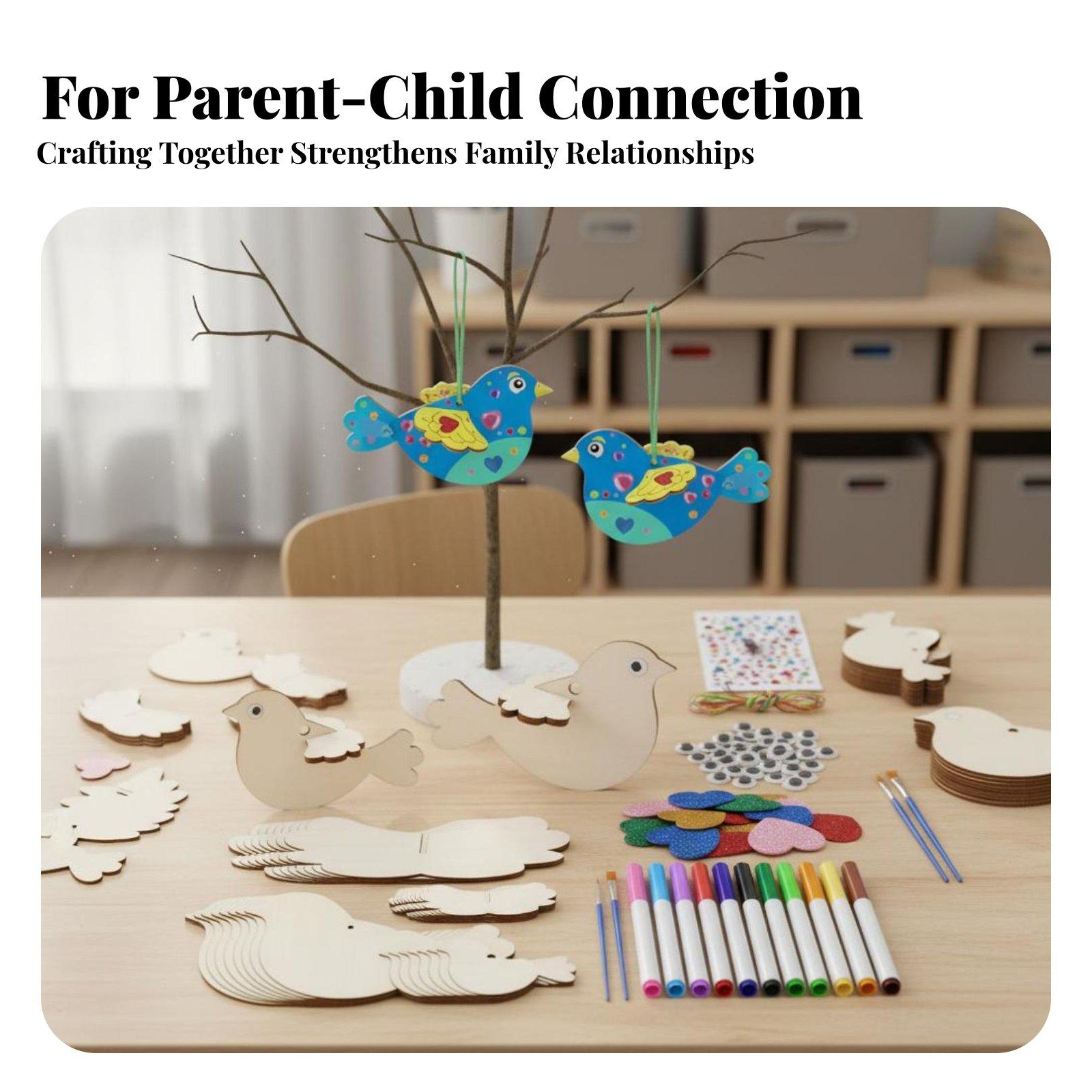 DIY Wooden Bird Ornament Craft - огляд і ціна Kids Education Kit