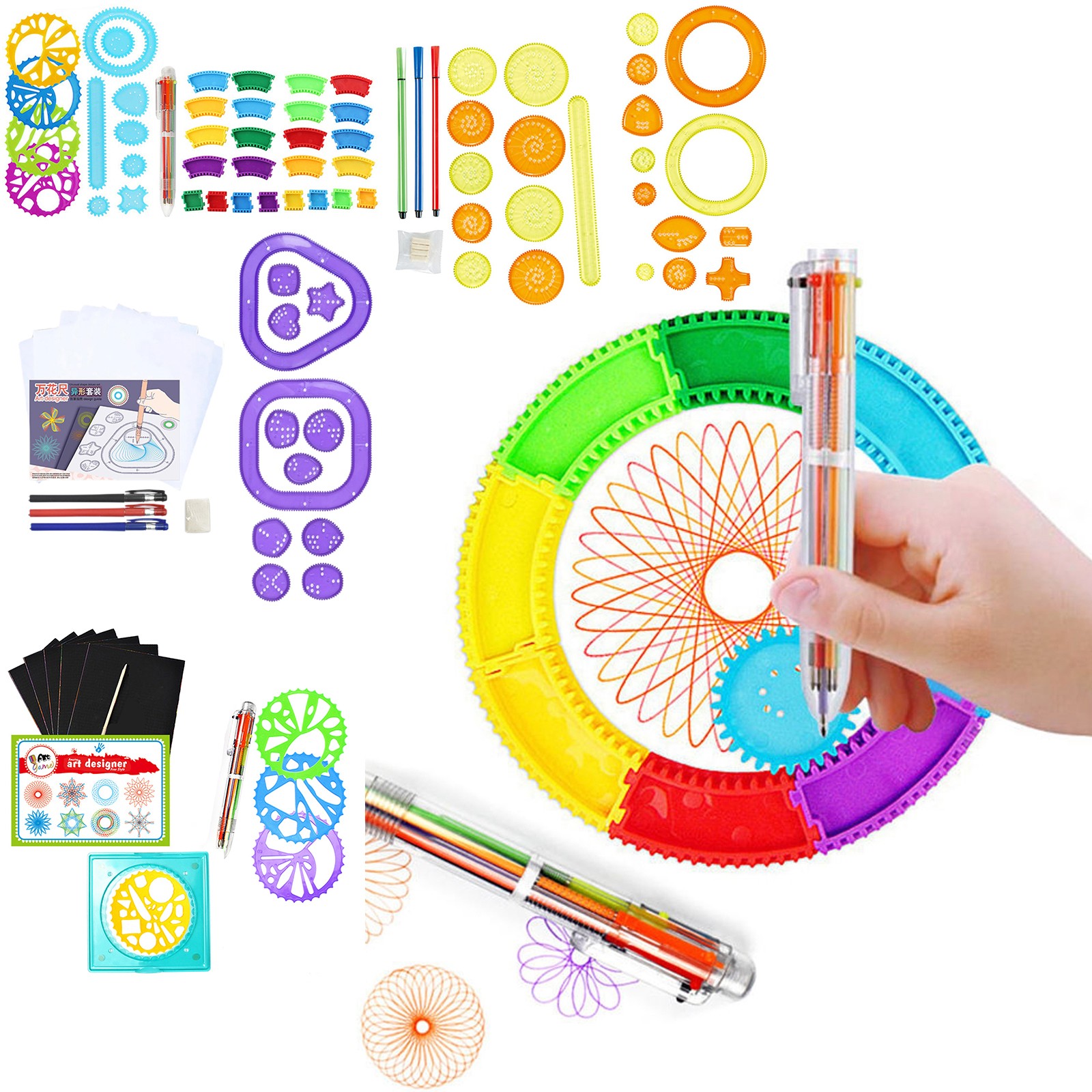 Colorful Spirograph Set Kids M - огляд і ціна Kids Education Kit