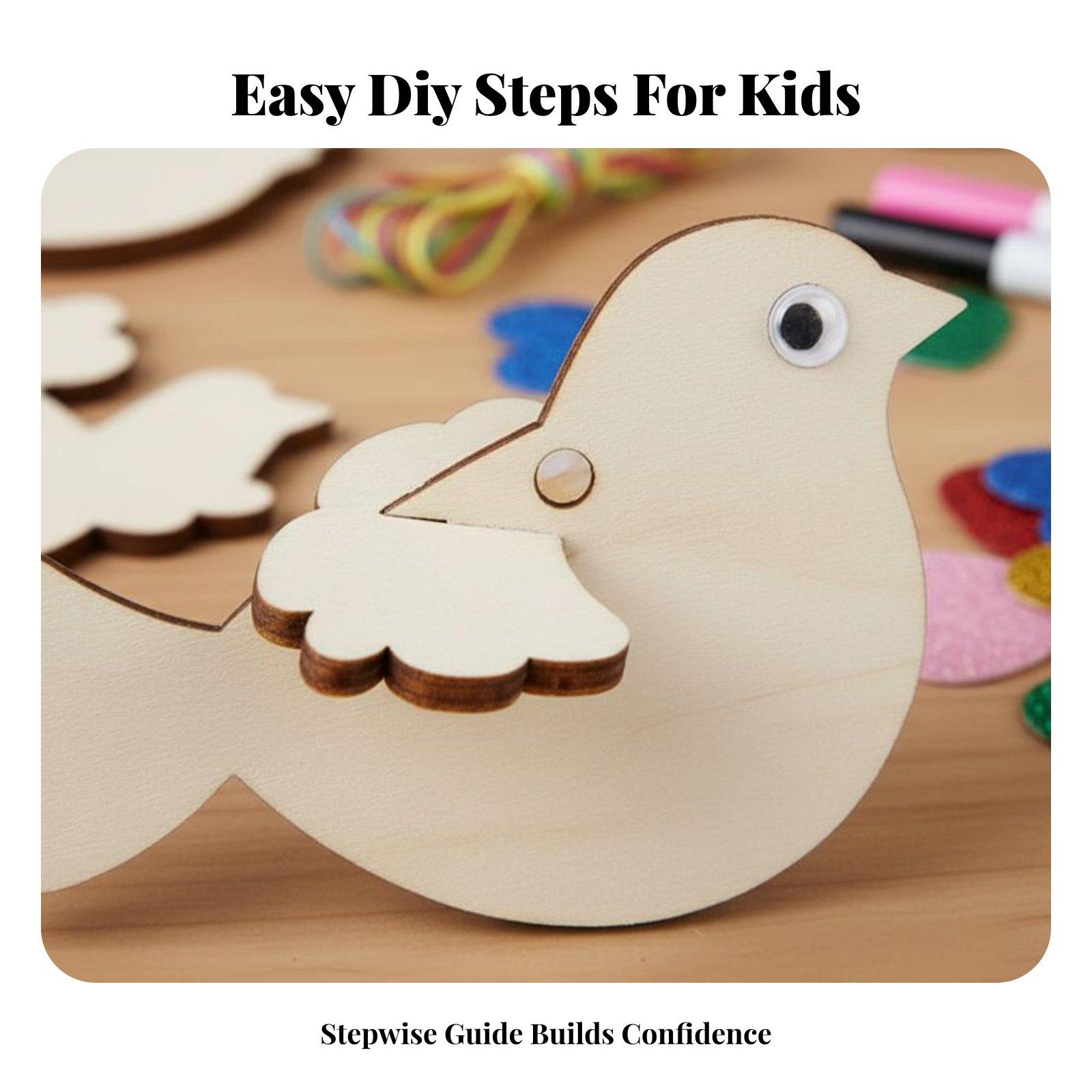 Wooden Bird Ornament DIY Craft - огляд і ціна Kids Education Kit