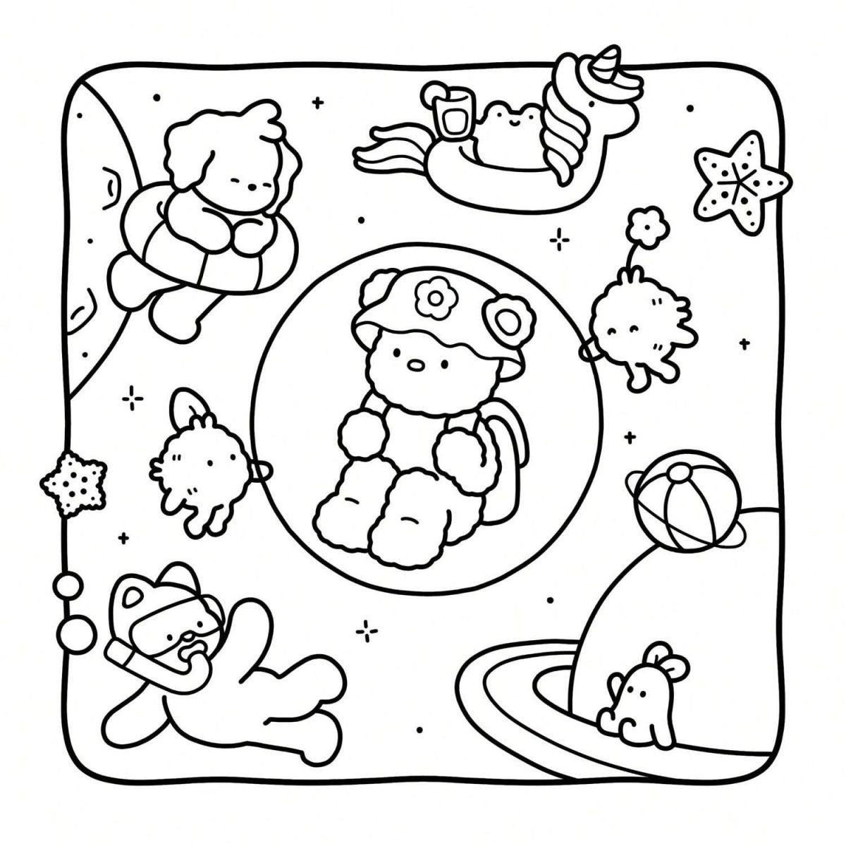 Dreamy Friends :Coloring Book  - огляд і ціна Kids Education Kit