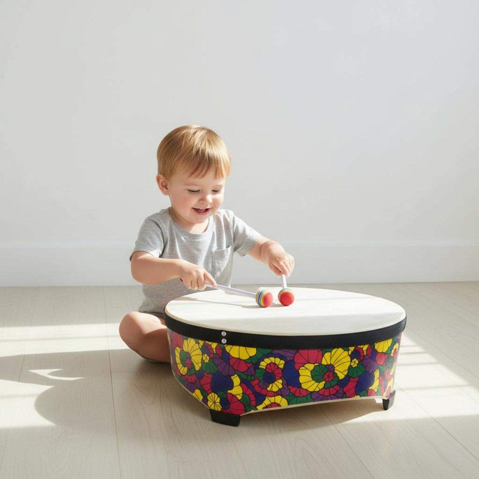 22 Inch Wooden Kids Floor Drum - огляд і ціна Kids Education Group