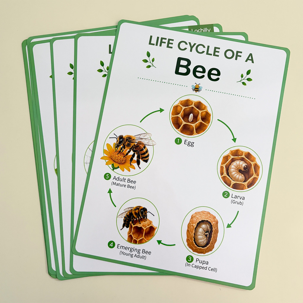 8Pcs Nature Life Cycle Educati - огляд і ціна Kids Educational Poster