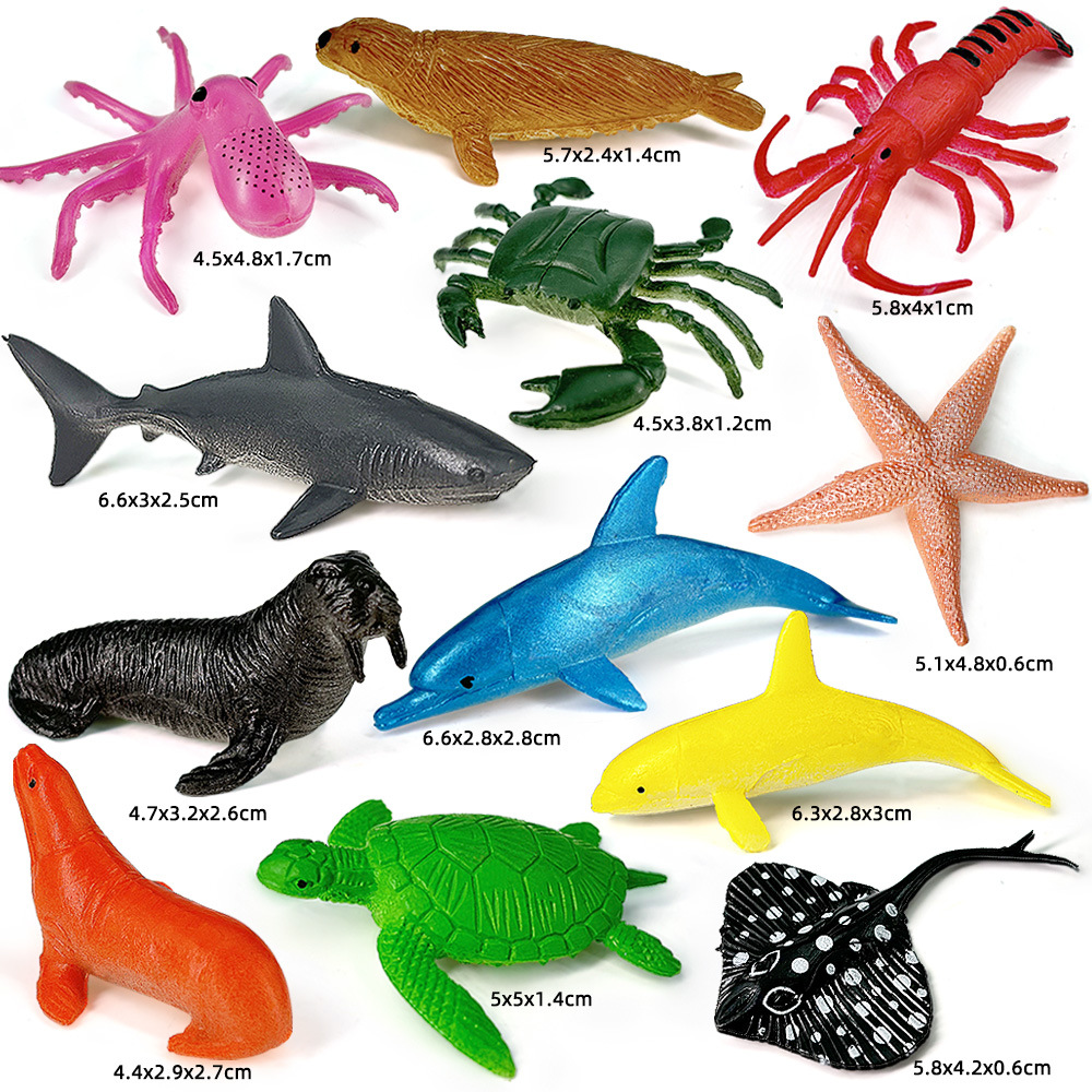 12pcs Ocean Sea Life Set Anima - огляд і ціна Kids Education Kit