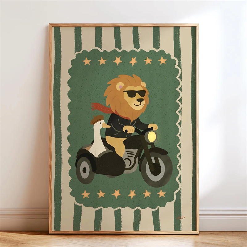 Whimsical Skateboard Dog Dachs - огляд і ціна Kids Educational Poster