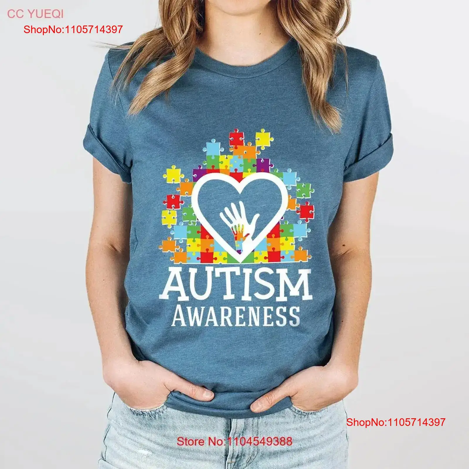 Autism Awareness T Shirt Heart - огляд і ціна Kids Education Group
