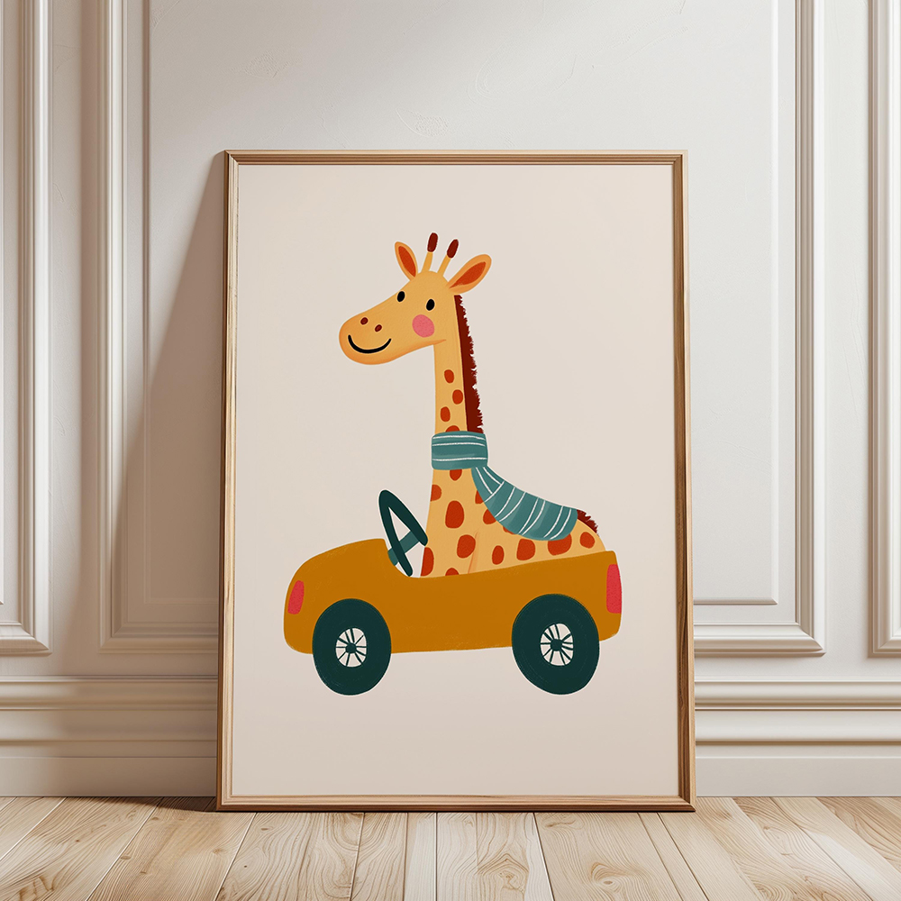 Circus Monkey Wall Art Birthda - огляд і ціна Kids Educational Poster