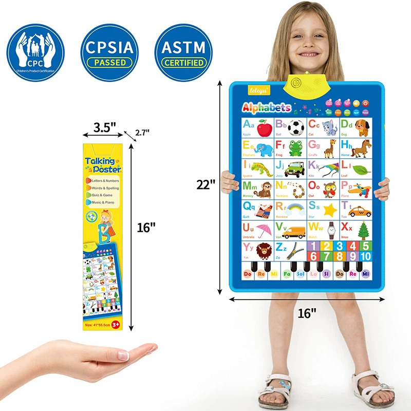 Electronic English Alphabet Wa - огляд і ціна Kids Educational Poster
